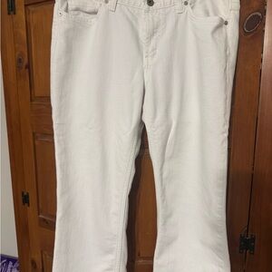 Express White Ankle Cropped Jeans Minimalist Style